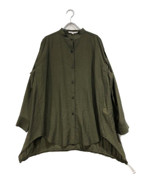 UN3D.（アンスリード）UN3D. (アンスリード) ドローストリングブラウス グリーン サイズ:SIZE Freeの古着・服飾アイテム