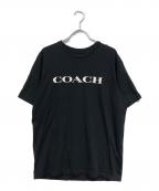 COACHコーチ）の古着「半袖ロゴTシャツ」｜ブラック