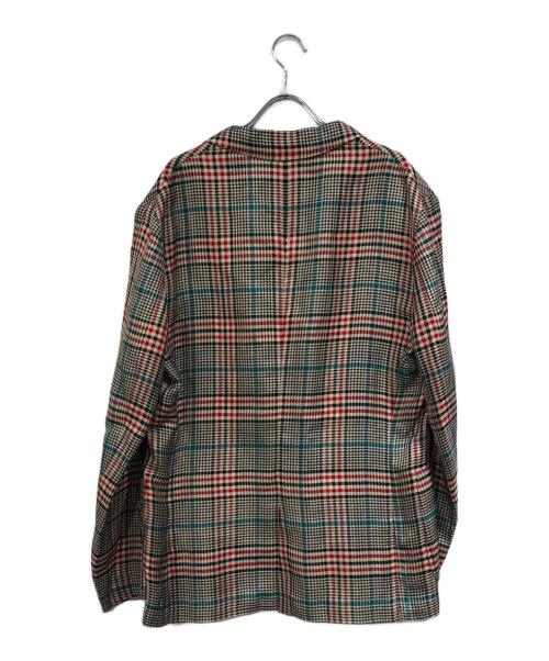 CABAN（キャバン）CABaN (キャバン) チェック3Bセットアップ レッド×グレー サイズ:SIZE Lの古着・服飾アイテム