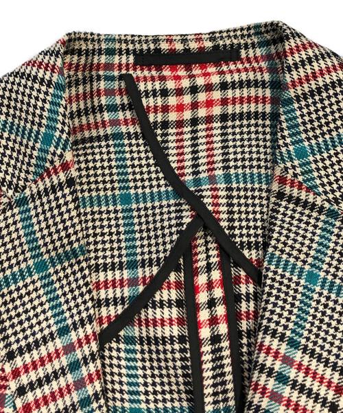 CABAN（キャバン）CABaN (キャバン) チェック3Bセットアップ レッド×グレー サイズ:SIZE Lの古着・服飾アイテム