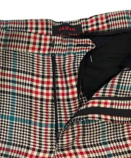 CABAN（キャバン）CABaN (キャバン) チェック3Bセットアップ レッド×グレー サイズ:SIZE Lの古着・服飾アイテム