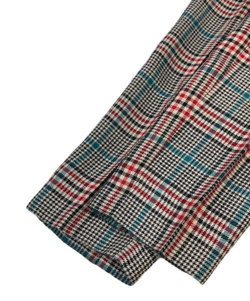 CABAN（キャバン）CABaN (キャバン) チェック3Bセットアップ レッド×グレー サイズ:SIZE Lの古着・服飾アイテム