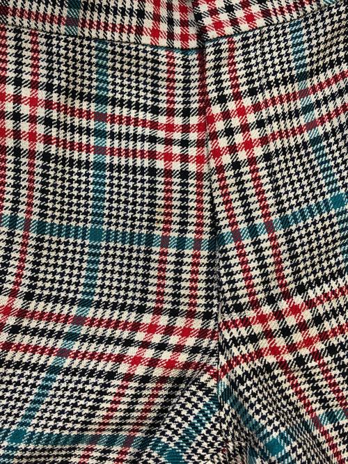 CABAN（キャバン）CABaN (キャバン) チェック3Bセットアップ レッド×グレー サイズ:SIZE Lの古着・服飾アイテム