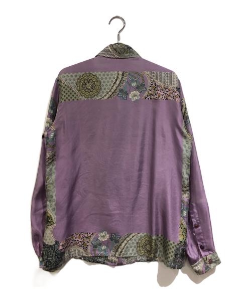 ETRO（エトロ）ETRO (エトロ) 総柄シルクシャツ パープル サイズ:SIZE 44の古着・服飾アイテム