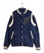 POLO RALPH LAURENポロ・ラルフローレン）の古着「スタジャン」｜ブルー×ホワイト