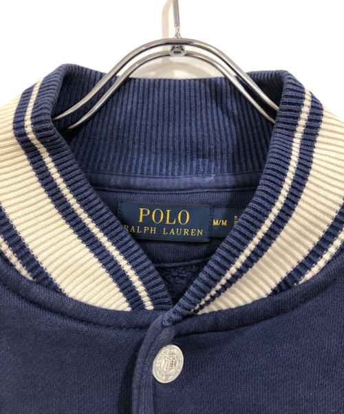 POLO RALPH LAUREN（ポロ・ラルフローレン）POLO RALPH LAUREN (ポロ・ラルフローレン) スタジャン ブルー×ホワイト サイズ:SIZE Mの古着・服飾アイテム