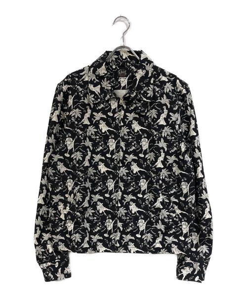 Rags McGREGOR（ラグスマックレガー）Rags McGREGOR (ラグスマックレガー) 総柄ジャケット ホワイト×ブラック サイズ:SIZE Mの古着・服飾アイテム