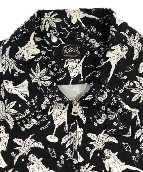 Rags McGREGOR（ラグスマックレガー）Rags McGREGOR (ラグスマックレガー) 総柄ジャケット ホワイト×ブラック サイズ:SIZE Mの古着・服飾アイテム