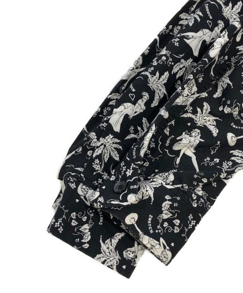 Rags McGREGOR（ラグスマックレガー）Rags McGREGOR (ラグスマックレガー) 総柄ジャケット ホワイト×ブラック サイズ:SIZE Mの古着・服飾アイテム