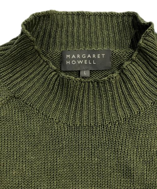 MARGARET HOWELL（マーガレットハウエル）MARGARET HOWELL (マーガレットハウエル) リネンニット グリーン サイズ:SIZE Lの古着・服飾アイテム