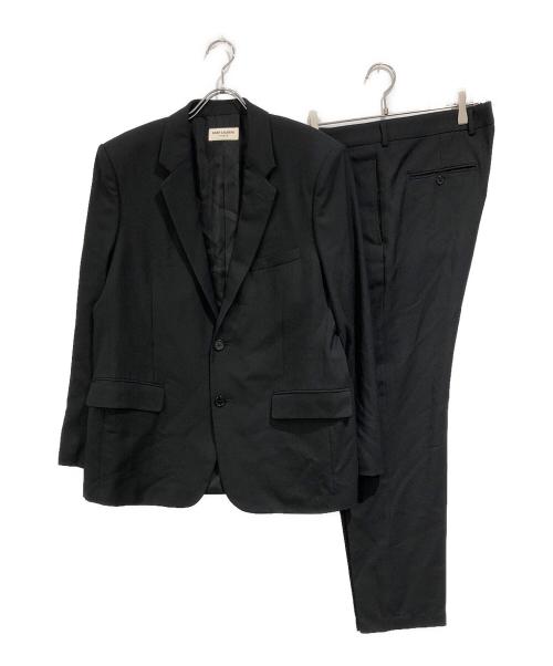 Saint Laurent Paris（サンローランパリ）Saint Laurent Paris (サンローランパリ) ノッチドラペル2Bセットアップ ブラック サイズ:SIZE 52の古着・服飾アイテム