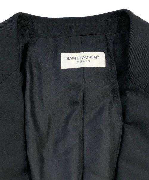 Saint Laurent Paris（サンローランパリ）Saint Laurent Paris (サンローランパリ) ノッチドラペル2Bセットアップ ブラック サイズ:SIZE 52の古着・服飾アイテム