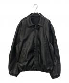 sssteinシュタイン）の古着「Lambs Leather Light Zip Jacket」｜ブラック