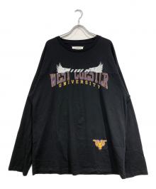 Maison Margiela（メゾンマルジェラ）の古着「再構築UNIVERSITY長袖Tシャツ」｜ブラック