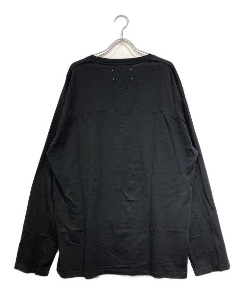 Maison Margiela（メゾンマルジェラ）Maison Margiela (メゾンマルジェラ) 再構築UNIVERSITY長袖Tシャツ ブラック サイズ:SIZE46の古着・服飾アイテム
