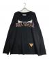 Maison Margiela（メゾンマルジェラ）の古着「再構築UNIVERSITY長袖Tシャツ」｜ブラック