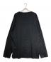 Maison Margiela (メゾンマルジェラ) 再構築UNIVERSITY長袖Tシャツ ブラック サイズ:SIZE46：18000円