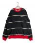Supreme（シュプリーム）の古着「STRIPED CREWNECK」｜ブラック