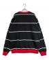 Supreme (シュプリーム) STRIPED CREWNECK ブラック サイズ:SIZE L：9000円