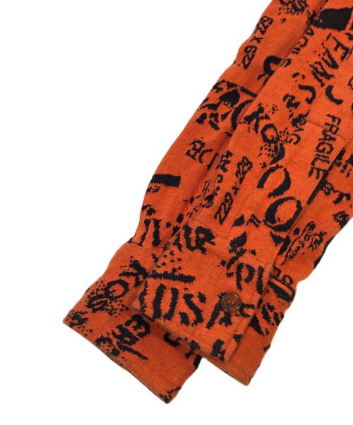Vivienne Westwood man（ヴィヴィアン ウェストウッド マン）Vivienne Westwood man (ヴィヴィアン ウェストウッド マン) オーブ刺繍総柄ポロシャツ オレンジ サイズ:SIZE 44の古着・服飾アイテム