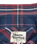 中古・古着 Vivienne Westwood man (ヴィヴィアン ウェストウッド マン) オーブ刺繍チェックシャツ ネイビー×レッド サイズ:SIZE 44：9000円