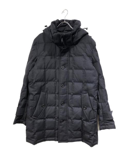 BLACK LABEL CRESTBRIDGE（ブラックレーベル クレストブリッジ）BLACK LABEL CRESTBRIDGE (ブラックレーベル クレストブリッジ) LORO PIANA (ロロピアーナ) ストームシステムステッチダウンジャケット ブラック サイズ:Lの古着・服飾アイテム