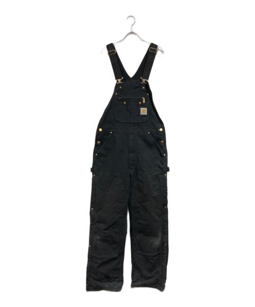 CarHartt（カーハート）CarHartt (カーハート) ダブルニーオーバーオール ブラック サイズ:SIZE 86cm (W34)の古着・服飾アイテム