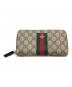 GUCCI（グッチ）の古着「ラウンドファスナー長財布」｜ブラウン