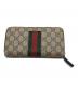GUCCI (グッチ) ラウンドファスナー長財布 ブラウン：10000円