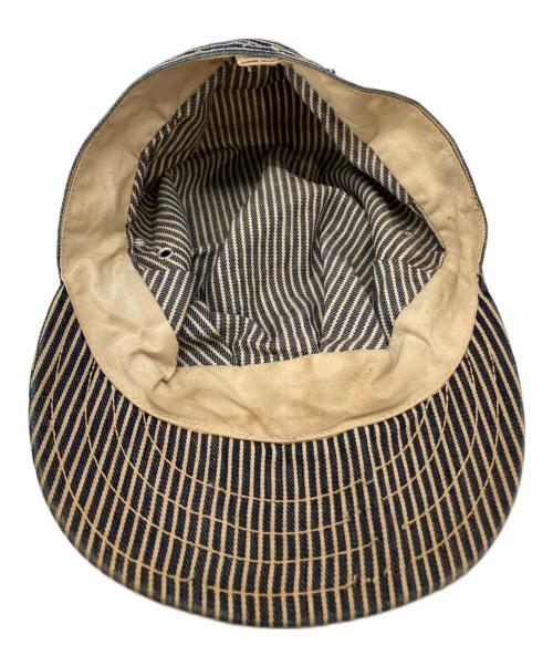 CarHartt（カーハート）CarHartt (カーハート) ハートタグヒッコリーワークキャップ ブラウンの古着・服飾アイテム