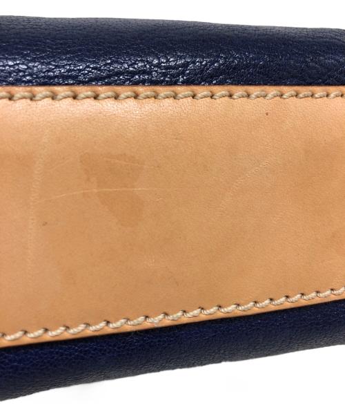 CELINE（セリーヌ）CELINE (セリーヌ) オールドミニハンドバッグ ネイビー×ベージュの古着・服飾アイテム