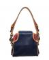 CELINE (セリーヌ) オールドミニハンドバッグ ネイビー×ベージュ：12000円