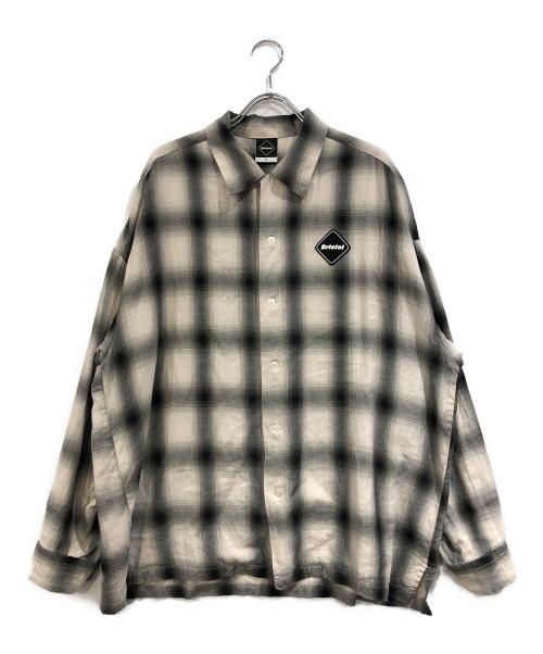 F.C.Real Bristol（エフシーレアルブリストル）F.C.Real Bristol (エフシーレアルブリストル) BIG LOGO L/S BAGGY SHIRT ブラック サイズ:SIZE Mの古着・服飾アイテム