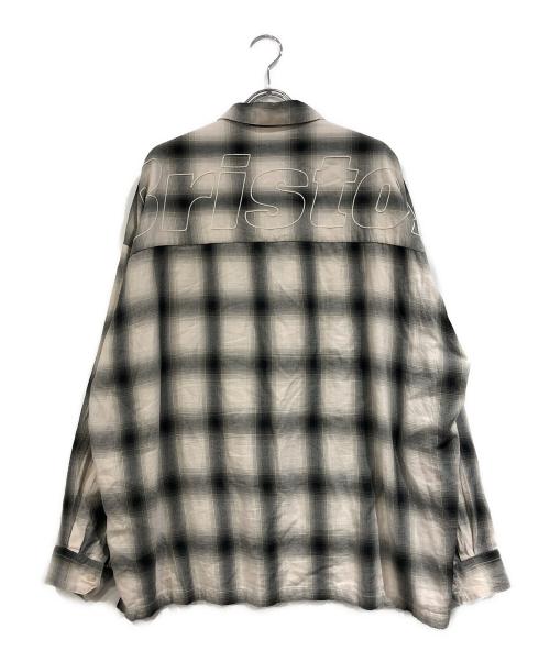 F.C.Real Bristol（エフシーレアルブリストル）F.C.Real Bristol (エフシーレアルブリストル) BIG LOGO L/S BAGGY SHIRT ブラック サイズ:SIZE Mの古着・服飾アイテム