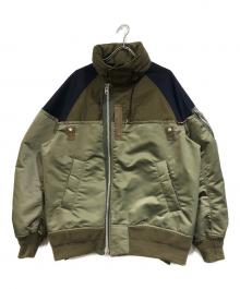 sacai（サカイ）の古着「MA-1 Nylon Twill Outdoor Blouson」｜カーキ