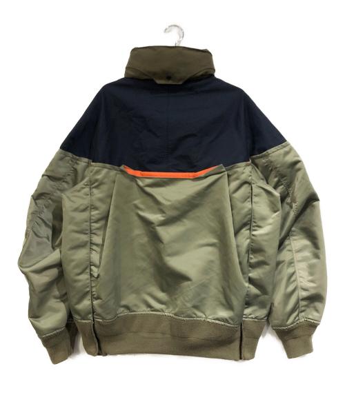 sacai（サカイ）sacai (サカイ) MA-1 Nylon Twill Outdoor Blouson カーキ サイズ:SIZE 2の古着・服飾アイテム