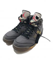 NIKE×OFFWHITE（ナイキ×オフホワイト）の古着「Air Jordan 5 "Black/Muslin/Fire Red"」｜ブラック