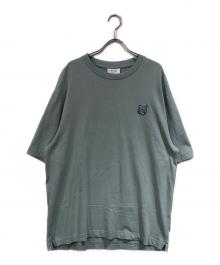 maison kitsune（メゾンキツネ）の古着「BOLD FOX HEAD PATCH OVERSIZE TEE-SHIRT」｜スカイブルー