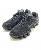 NIKEナイキ）の古着「NIKE SHOX TL BLACK/BLACK-MTLC HEMATITE-MAX ORANGE」｜ブラック