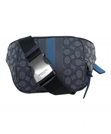 中古・古着通販】COACH (コーチ) トンプソン ベルトバッグ ブルー