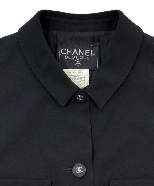 CHANEL（シャネル）CHANEL (シャネル) ココマークボタンベスト ブラック サイズ:SIZE 38の古着・服飾アイテム