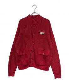 Hysteric Glamour（ヒステリックグラマー）の古着「ワッペンカーディガン」｜レッド
