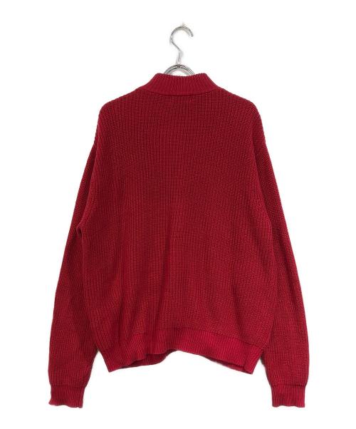 Hysteric Glamour（ヒステリックグラマー）Hysteric Glamour (ヒステリックグラマー) ワッペンカーディガン レッド サイズ:SIZE Sの古着・服飾アイテム
