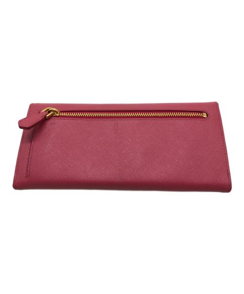 PRADA（プラダ）PRADA (プラダ) サフィアーノリボン長財布 ピンクの古着・服飾アイテム