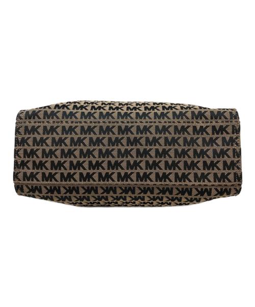 MICHAEL KORS（マイケルコース）MICHAEL KORS (マイケルコース) MKシグネチャージャガード2WAYバッグ ベージュの古着・服飾アイテム