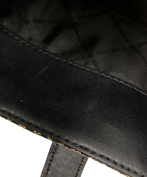 MICHAEL KORS（マイケルコース）MICHAEL KORS (マイケルコース) MKシグネチャージャガード2WAYバッグ ベージュの古着・服飾アイテム