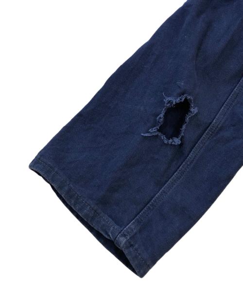 USED（USED）USED (ユーズド) フレンチワークジャケット ブルー サイズ:SIZE 48の古着・服飾アイテム