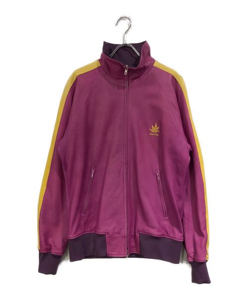 drestrip（ドレストリップ）drestrip (ドレストリップ) レザートラックジャケット パープル×イエロー サイズ:SIZE 4の古着・服飾アイテム
