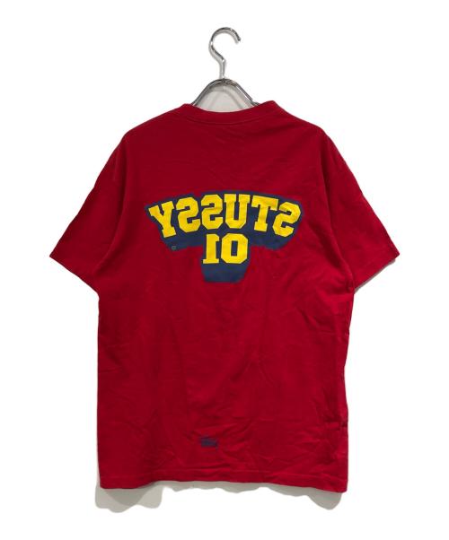 stussy（ステューシー）stussy (ステューシー) プリントTシャツ レッド サイズ:SIZE Mの古着・服飾アイテム