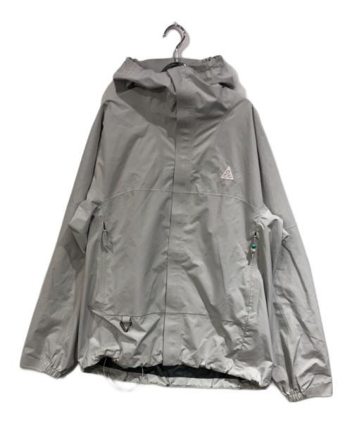 NIKE ACG（ナイキエーシージー）NIKE ACG (ナイキエーシージー) SF CASCADE RAINS HOODIE JACKET グレー サイズ:SIZE Lの古着・服飾アイテム